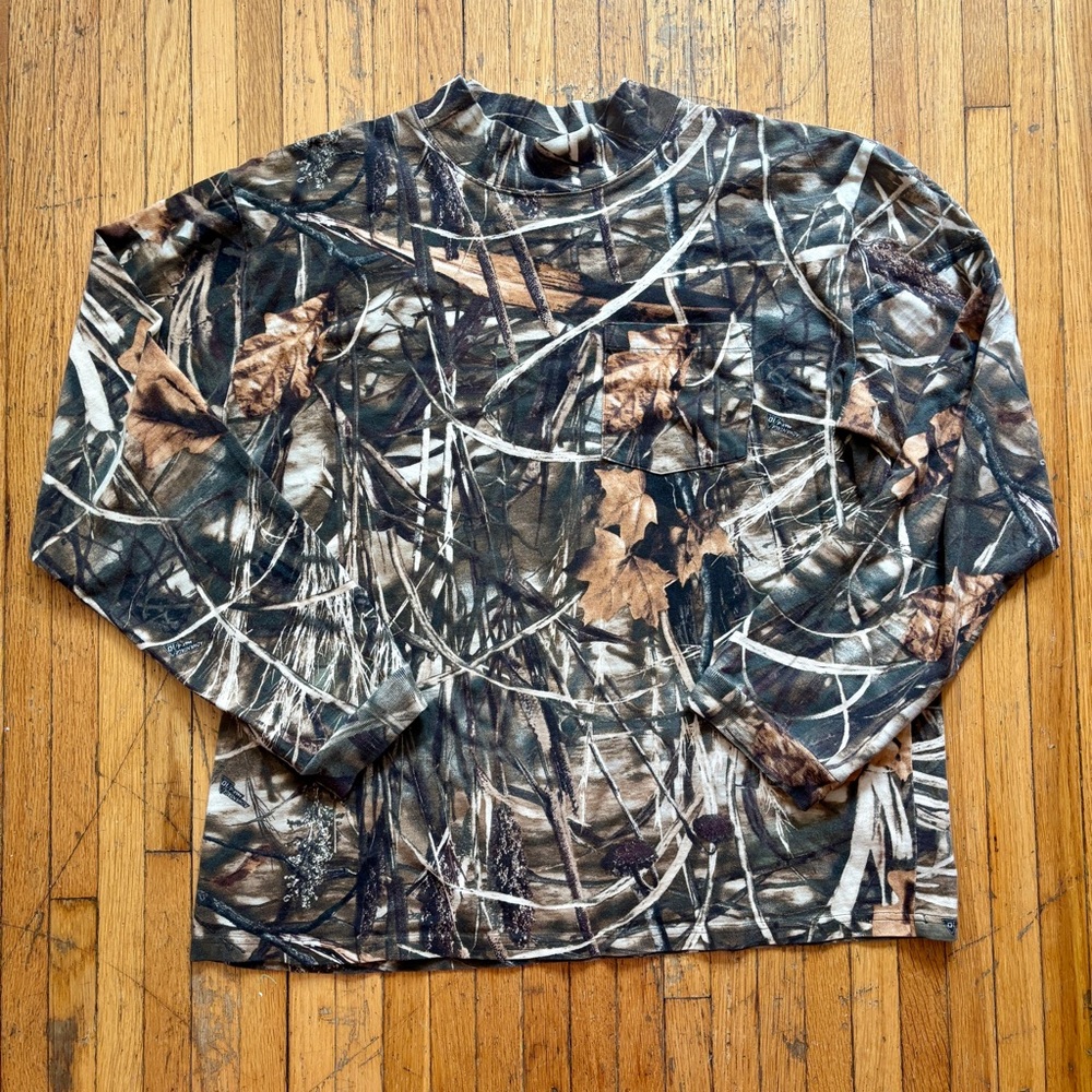 RedHead camo mock neck long sleeve shirt